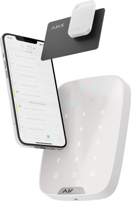 Ajax KeyPad, KeyTag, KeyPass
